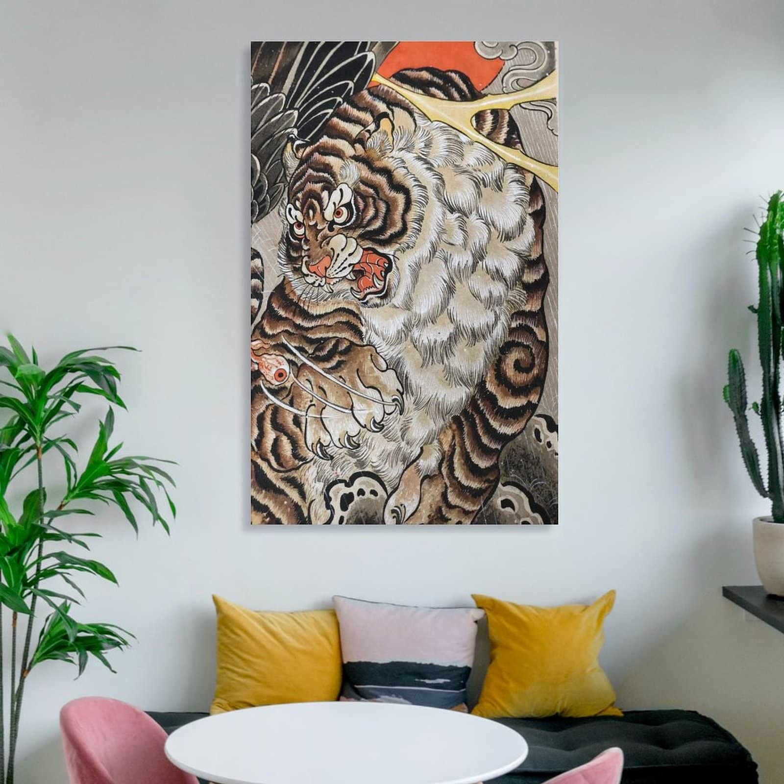 Amazon.com: Japanese Tiger Art Tiger Tattoo Illustration Art